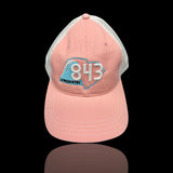 843 Low Country Richardson Pink White Cleanup Hat