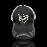 803 Richardson Black Grey Cleanup Hat