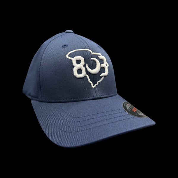 803 Flexfit Fitted Navy Cotton youth hat