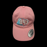 843 Lowcountry Yupoong Pink Adjustable Cleanup Hat
