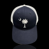 1776 Palmetto Moon Navy White Trucker Hat