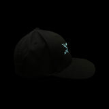 803 Flexfit Lake Murray Life Fitted Black Cotton hat