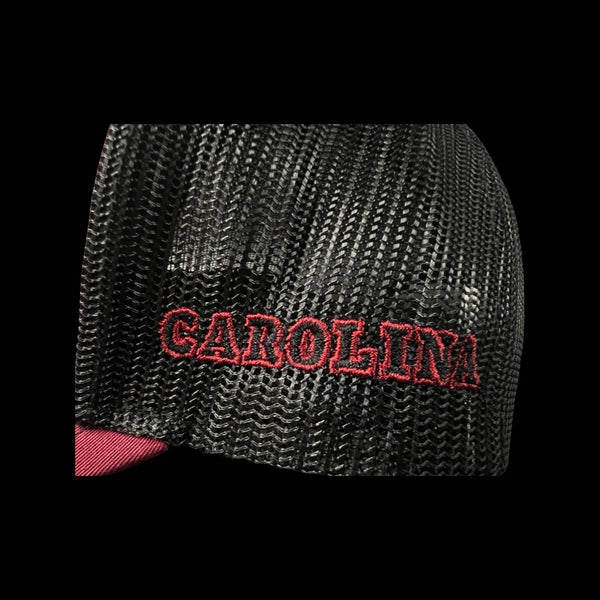 803 Richardson Carolina Garnet Black Trucker hat