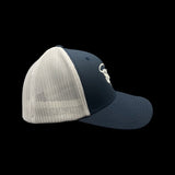 803 Flexfit Fitted Navy White Trucker Hat