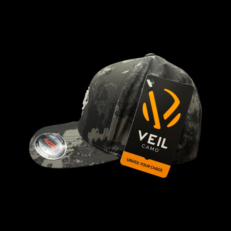 803 Flexfit Veil Poseidon Camo Water Proof - fitted hat