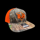 803 Richardson Realtree Neon Orange Trucker Hat