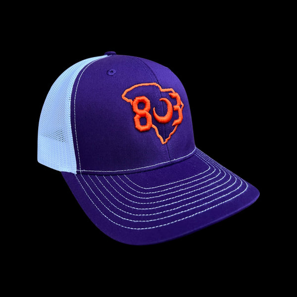 803 Richardson Clemson Purple Trucker Hat