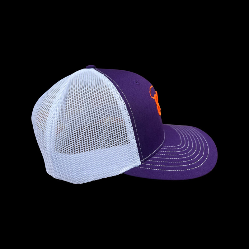 864 Richardson Clemson Regalia Purple Trucker Hat