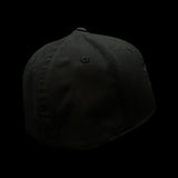 803 Flexfit Fitted Black Cotton hat (2 logo Colors)