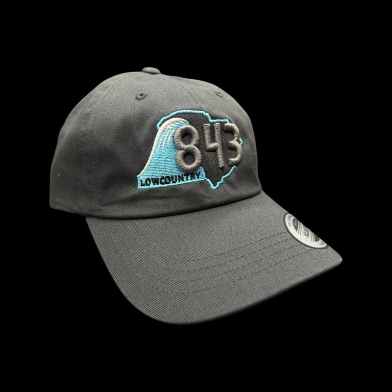 843 Lowcountry Yupoong Charcoal Adjustable Cleanup Hat