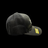 803 Flexfit Black Camo Fitted Mesh Trucker Hat (2 Colors)