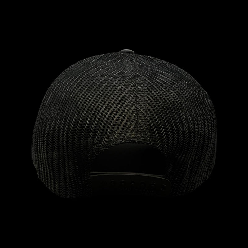 843 Lowcountry Genuine Leather Patch Charcoal Black Hat