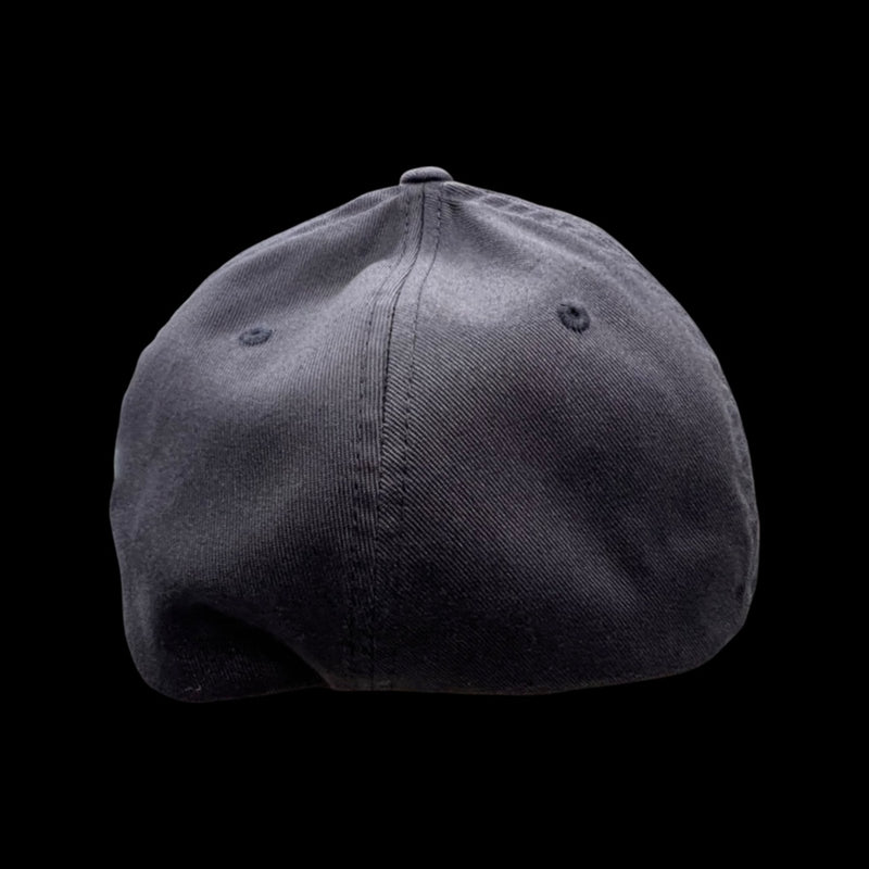 803 Flexfit XXL fitted cotton hat dark navy (2 logo colors)