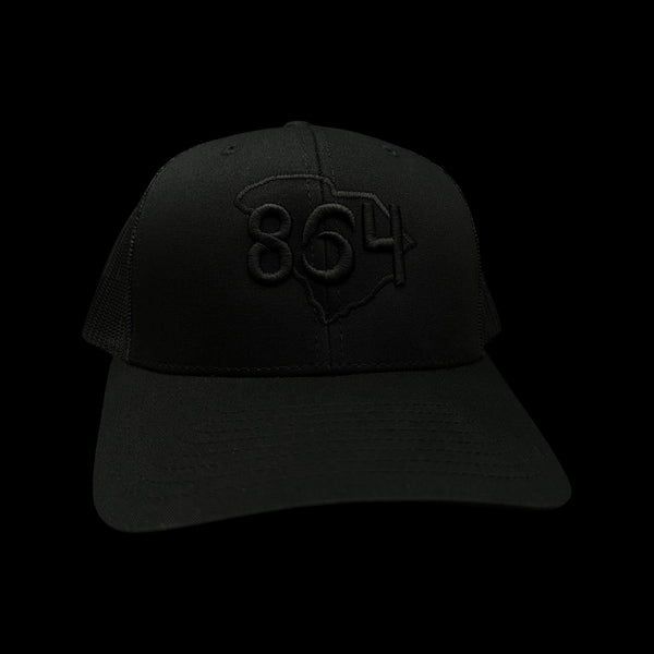 864 Yupoong Blackout Trucker Hat
