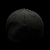 843 Lowcountry Flexfit Black-White Fitted Cotton Hat (2 Sizes)
