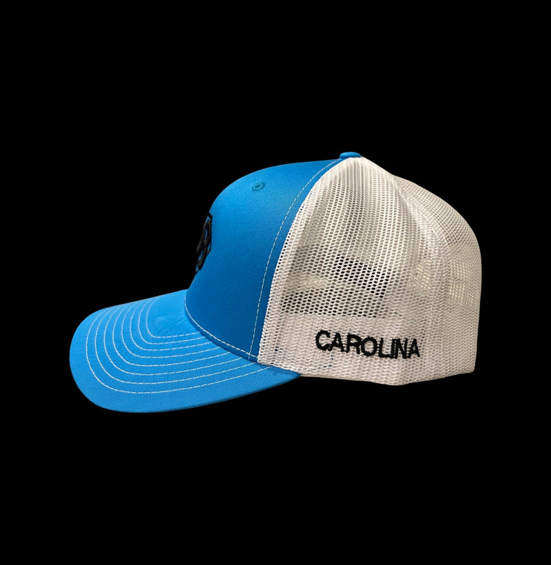 803 Carolina Pro Fan Trucker Cyan Blue