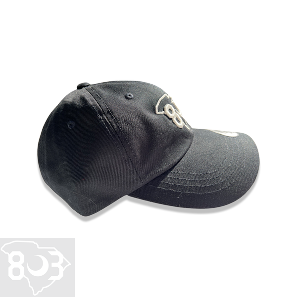 803 Yupoong Black Adjustable Cleanup Hat