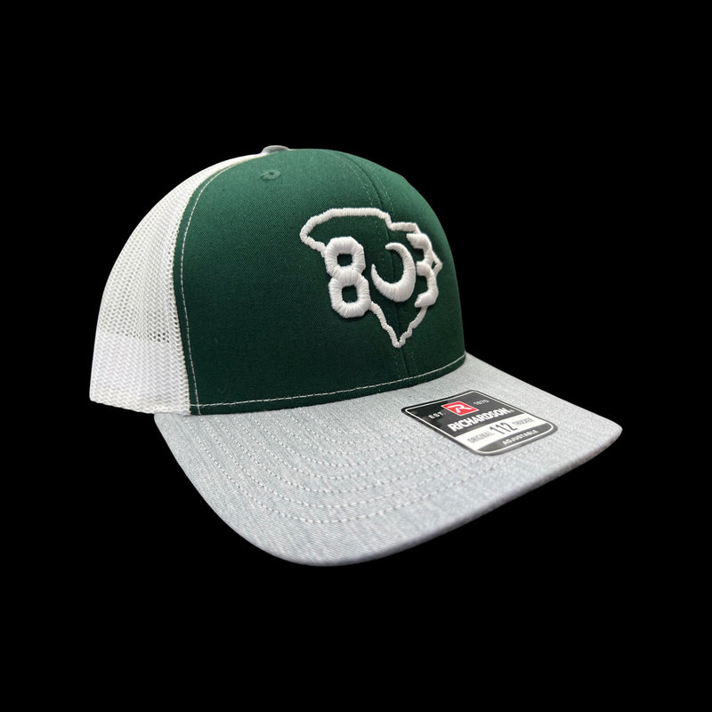 803 River Bluff Special Edition Grey White Green Trucker