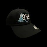 843 Lowcountry Yupoong Black-White Adjustable Cleanup Hat