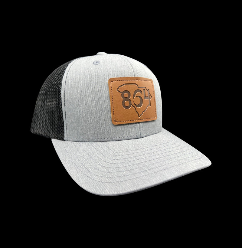 864 Yupoong Leather Patch Trucker (3 Colors)