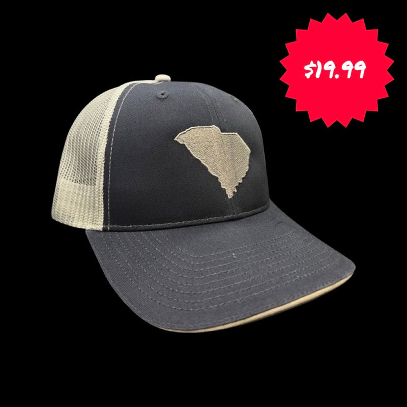 1776 $19 SC State Navy Silver Trucker Hat