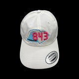843 Lowcountry Yupoong White Adjustable Cleanup Hat