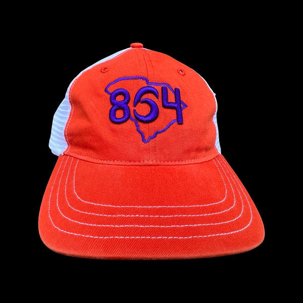 864 Richardson Clemson Orange Cleanup Hat