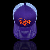 864 Richardson Clemson Regalia Purple Trucker Hat