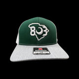 803 River Bluff Special Edition Grey White Green Trucker